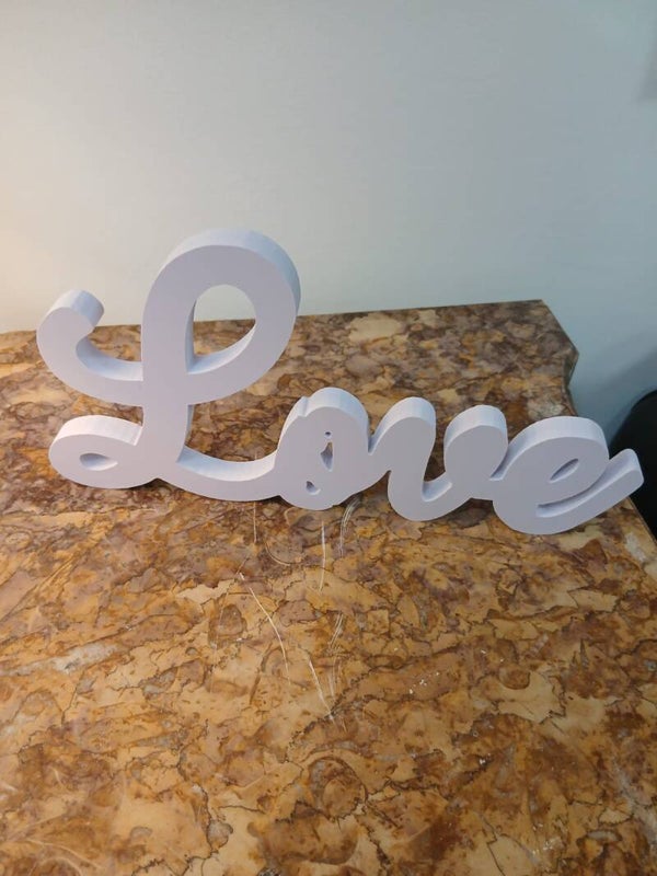 Scritta in legno Love