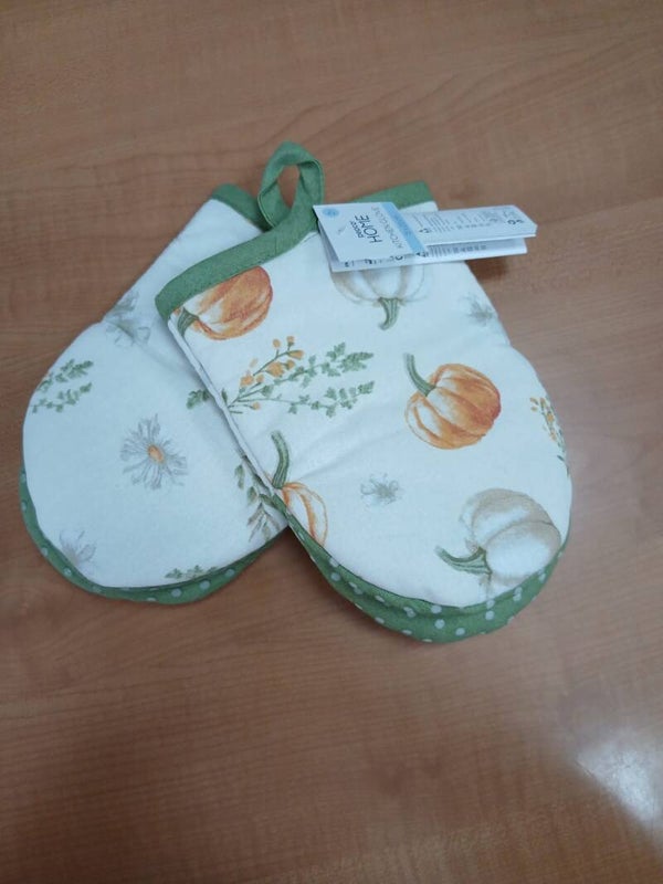 Set di due presine con zucche