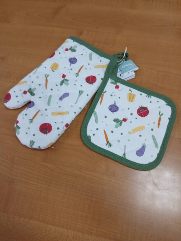 Set guantone più presina linea ortaggi