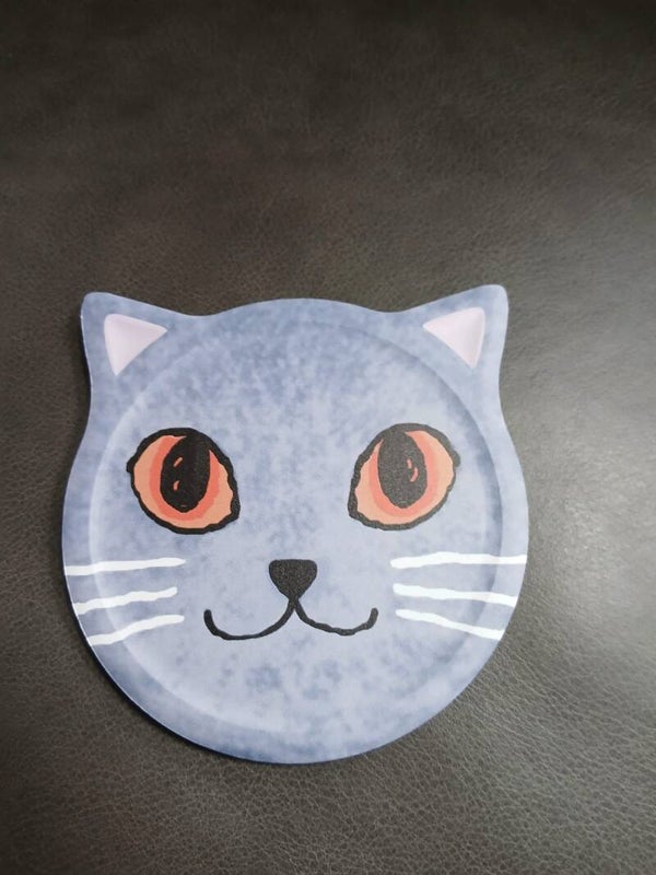 Sotto tazza gatto grigio
