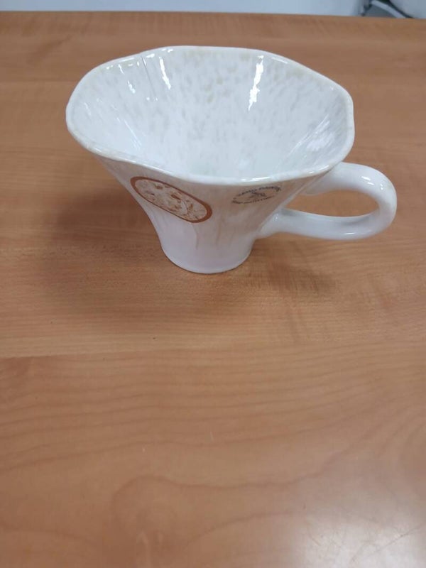 Tazza bianca linea autunnale