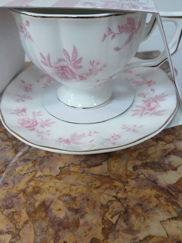 Tazza con piattino in porcellana