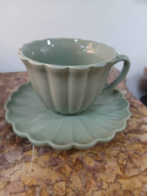 Tazza da colazione con piattino
