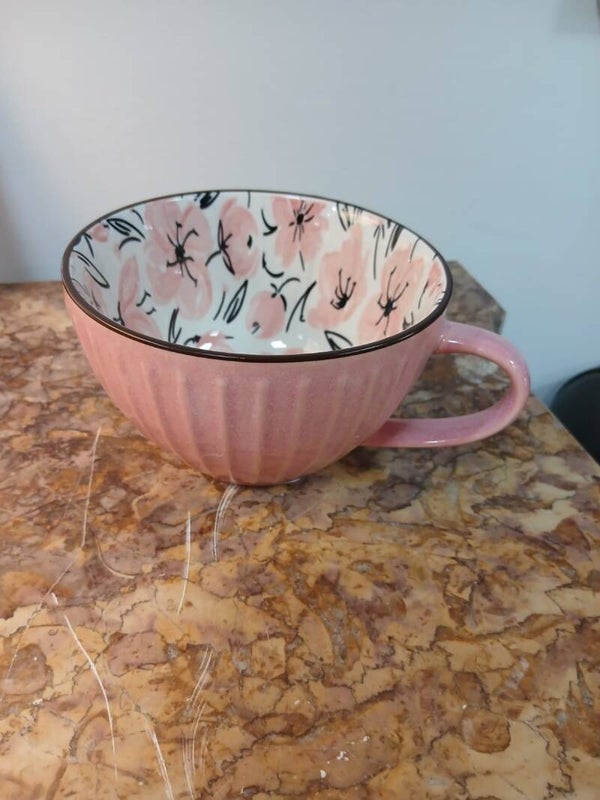 Tazza rosa articolo nuovo