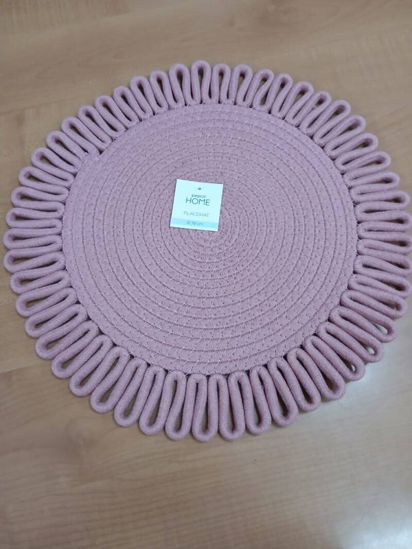 Tovagliette tonde color rosa scuro