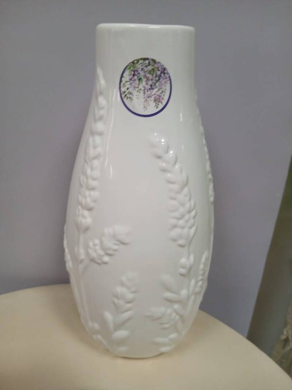 Vaso bianco lavanda