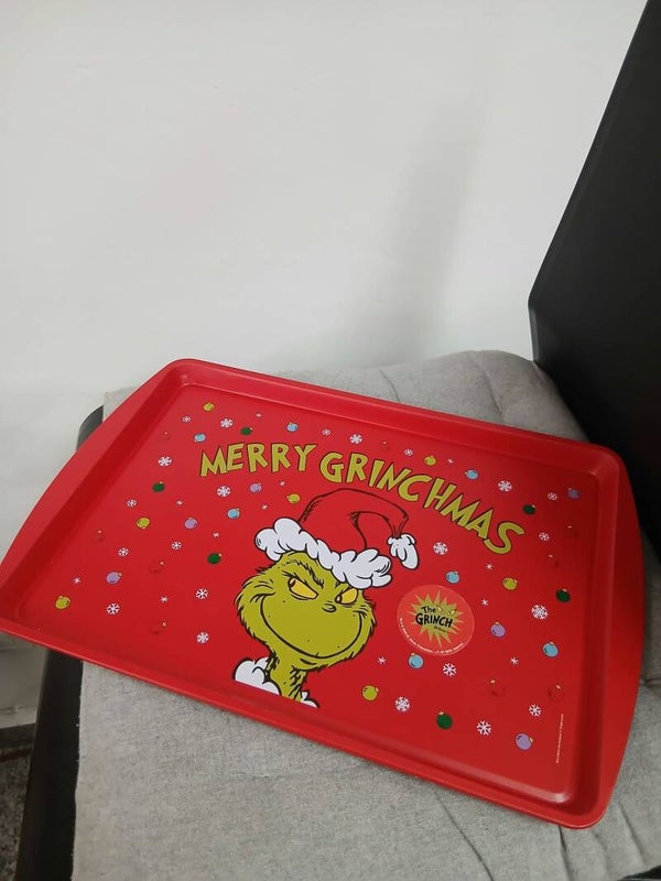 Vassoio in alluminio grinch