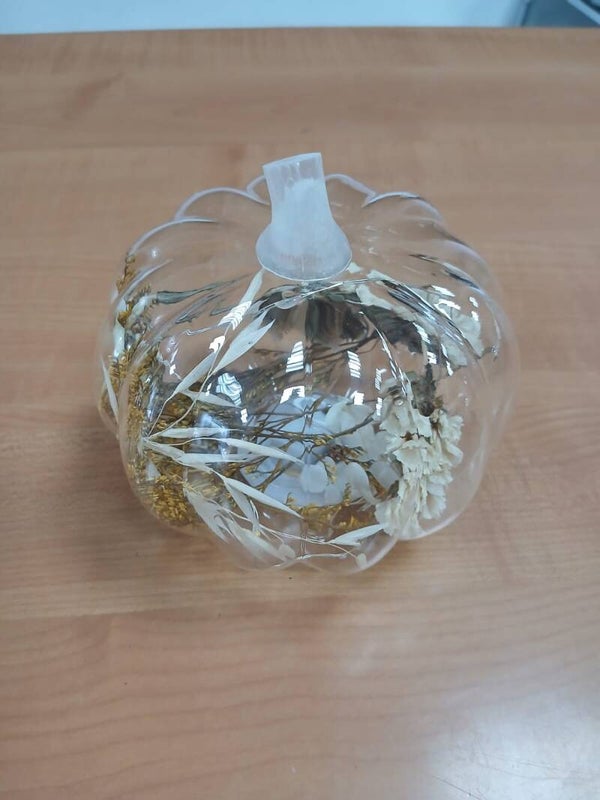 Zucca in vetro con luci articolo nuovo
