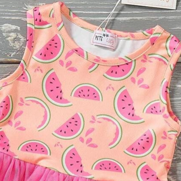 Pink Watermelon Tulle Dress