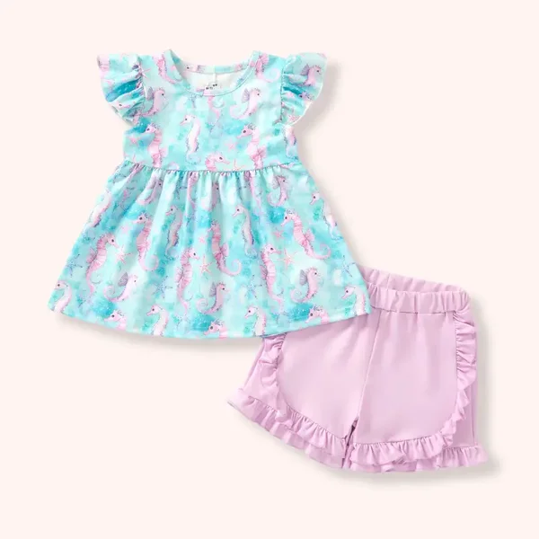 SEAHORSE COVE SHORTS SET