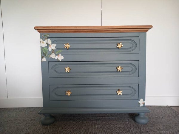 Ladekast kleur Blue Pine