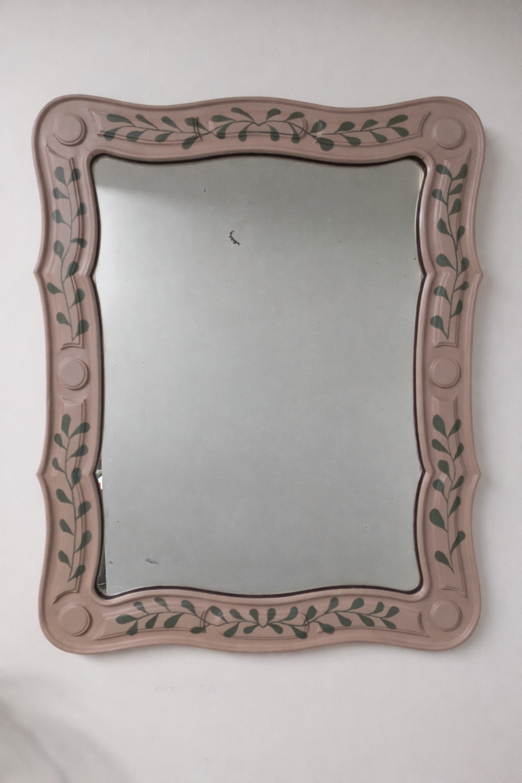 Spiegel kleur Damask en Bayberry