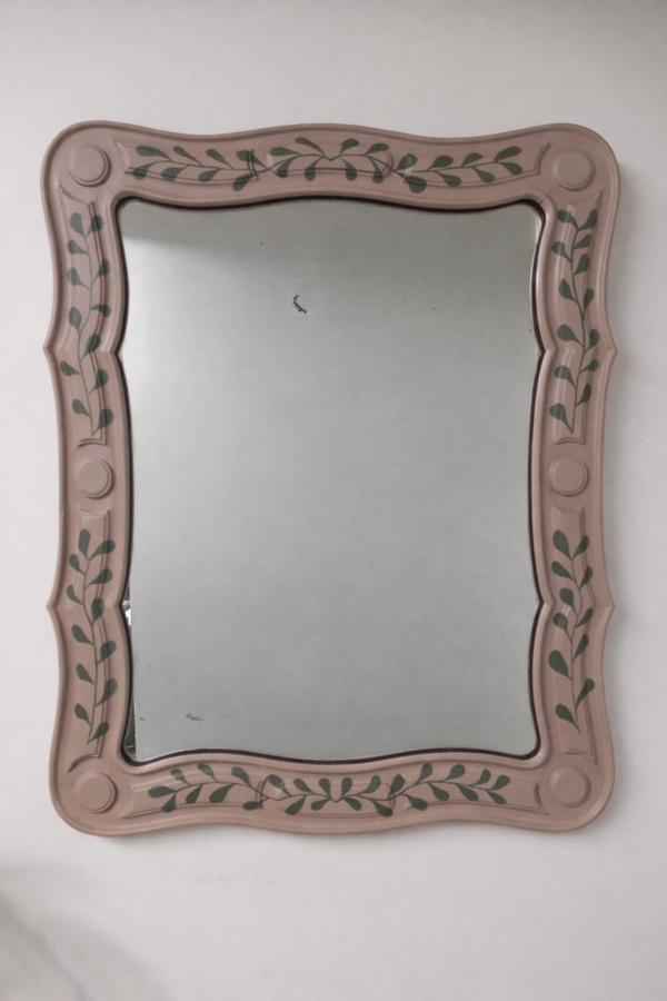 Spiegel kleur Damask en Bayberry