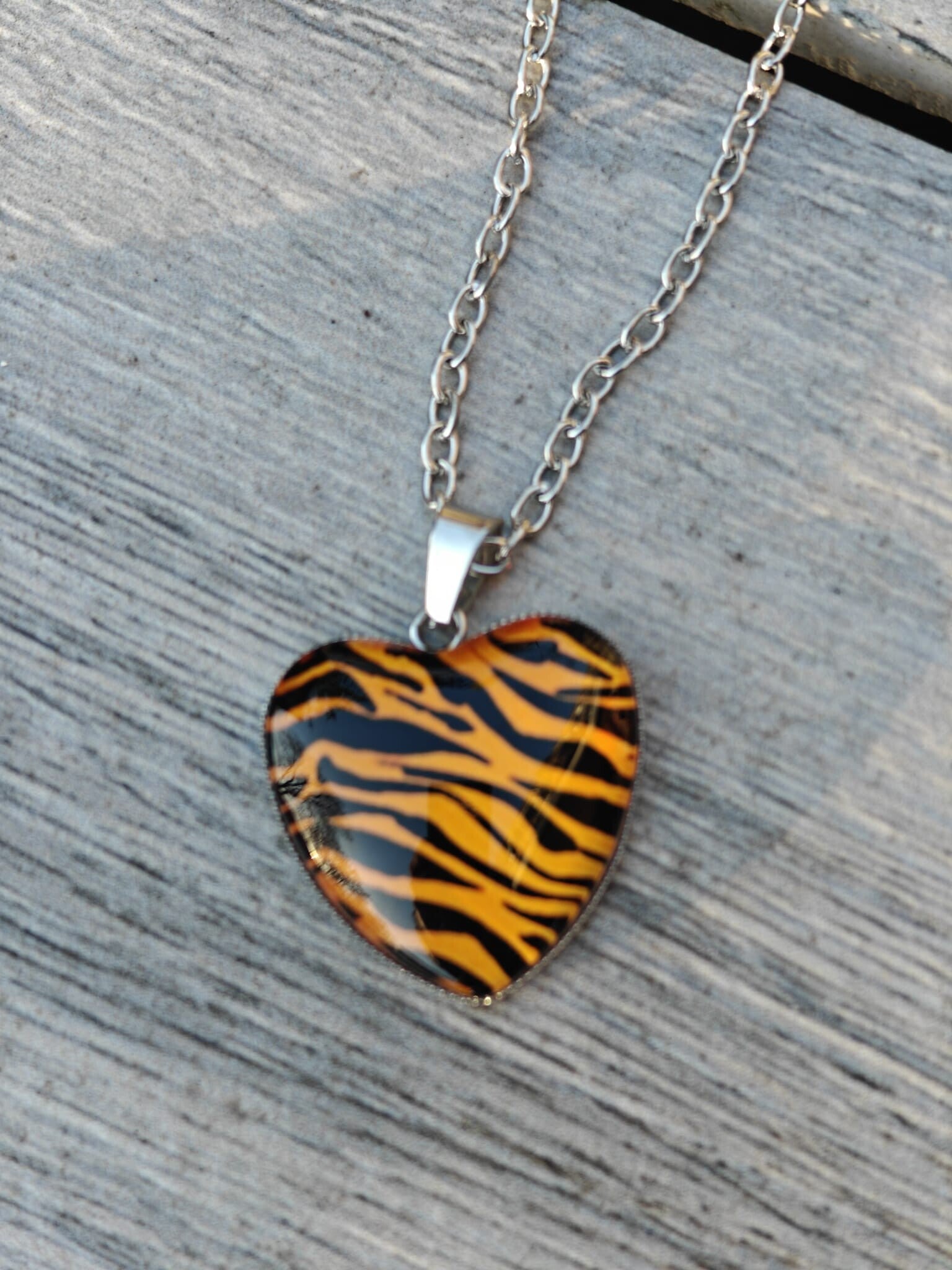 zebrahart ketting