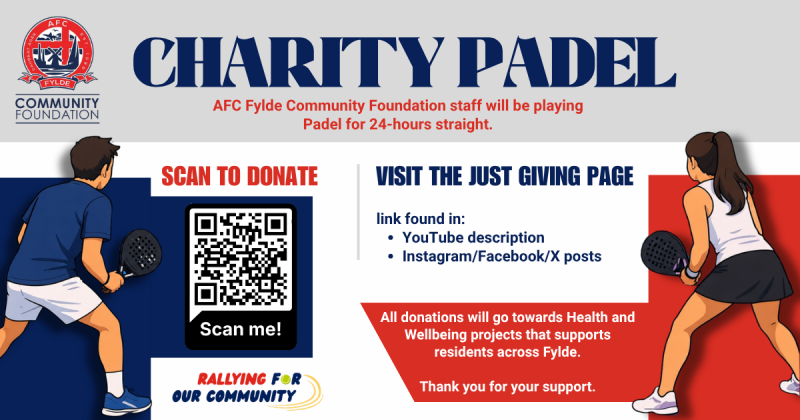 Charity Padel 24/7 Graphic