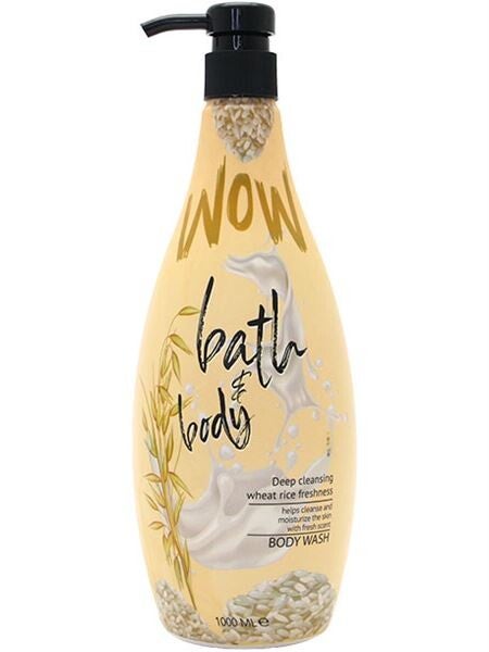 Wow Shower Gel Wheat Rice Vanilla 1000ml