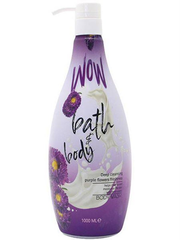 Wow Shower Gel Purple Flowers 1000ml