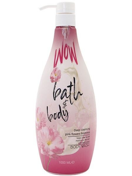 Wow Shower Gel Pink Flowers 1000ml