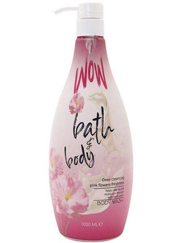 Wow Shower Gel Pink Flowers 1000ml