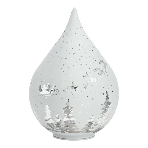 LED Leuchte Tropfen aus Glas 20cm
