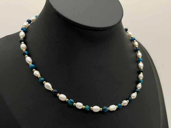 Kette Rise - Blauer Tigerauge