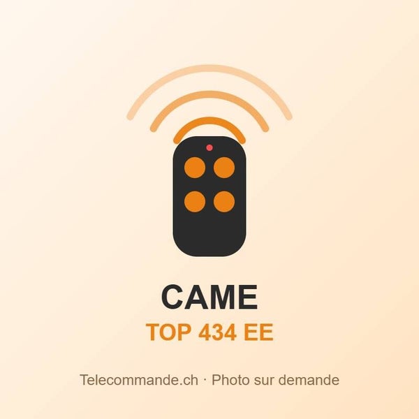 Télécommande Came TOP 434 EE – 433 MHz, 4 touches
