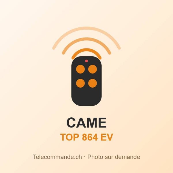 Télécommande Came TOP 864 EV – 868 MHz, 4 touches