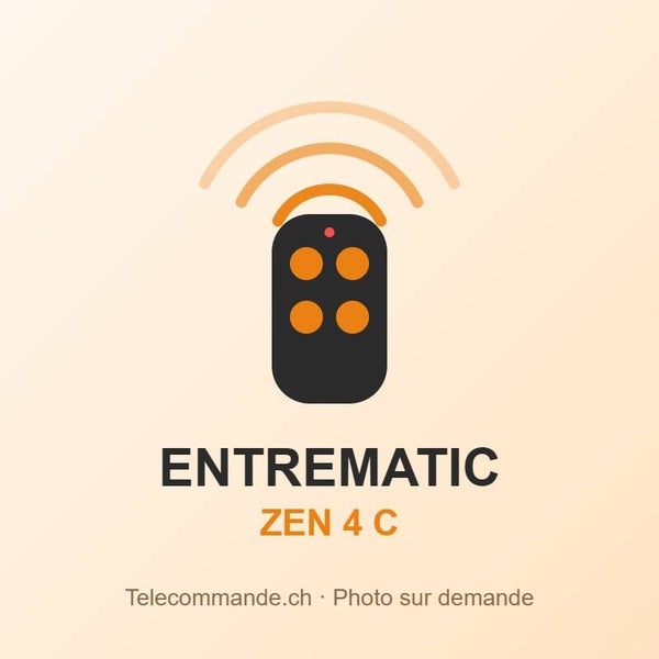 Télécommande Entrematic ZEN 4 C – 433 MHz, 4 touches
