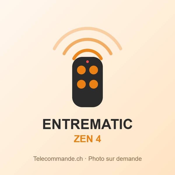 Télécommande Entrematic ZEN 4 – 433 MHz, 4 touches
