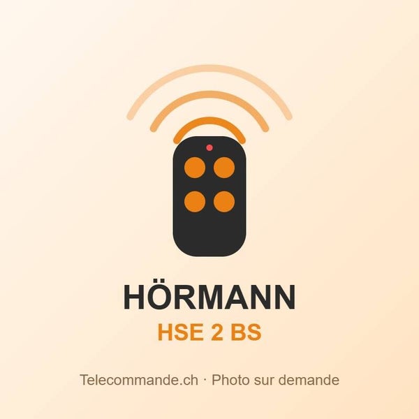 Télécommande Hörmann HSE 2 BS – 868 MHz, 2 touches