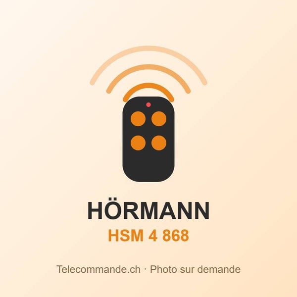 Télécommande Hörmann HSM 4 868 – 868 MHz, 4 touches