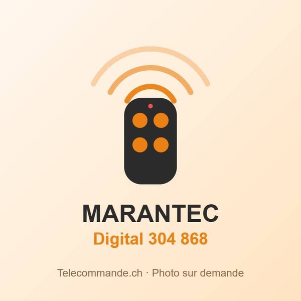 Télécommande Marantec Digital 304 868 – 868 MHz, 4 touches