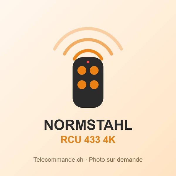 Télécommande Normstahl RCU 433 4K – 433 MHz, 4 touches