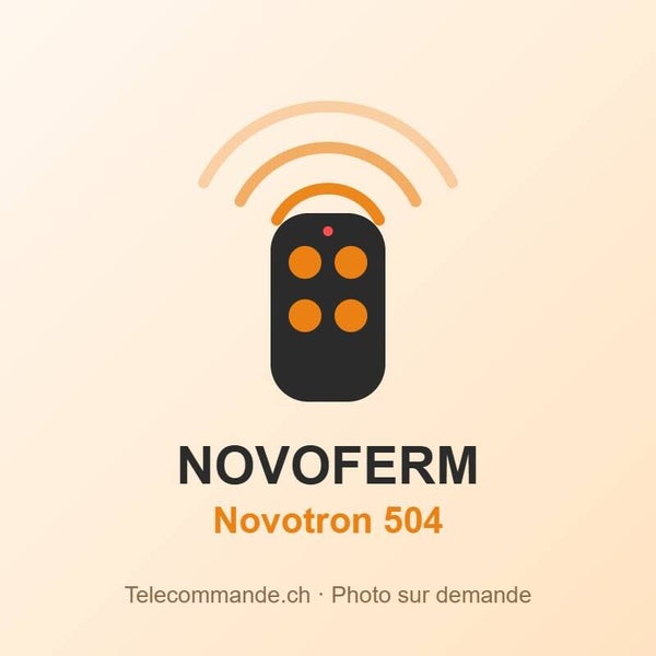Télécommande Novoferm Novotron 504 – 433 MHz, 4 touches