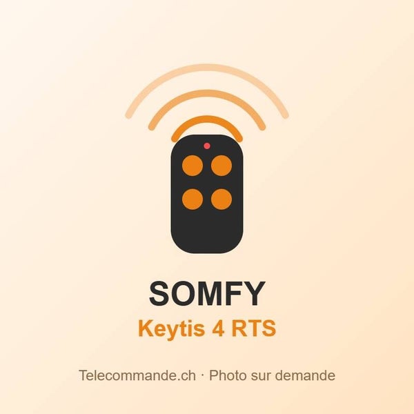 Télécommande Somfy Keytis 4 RTS – 433 MHz, 4 touches