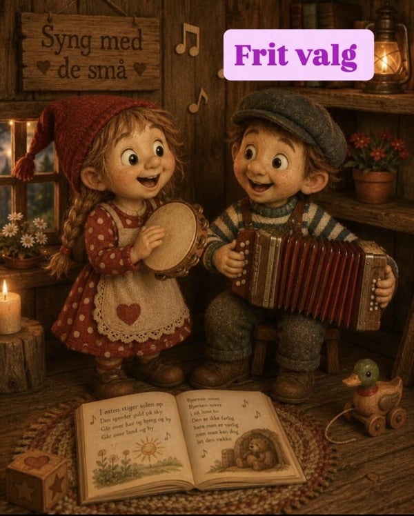 Vælg selv - rangle/sang figurer pose - 2 stk