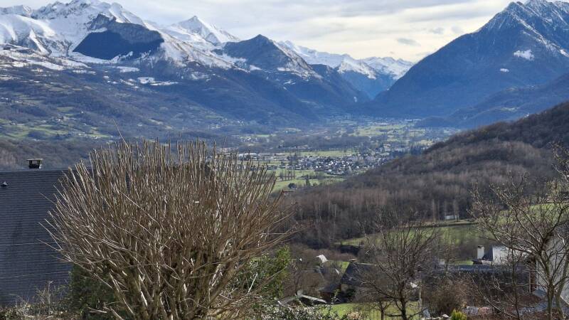 La vallée des gaves, vue de la maison