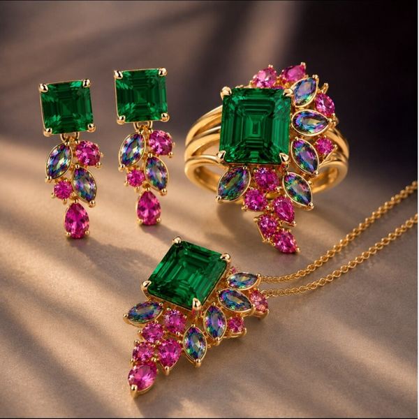 Queen's Portion Royal Emerald Blossom Collection