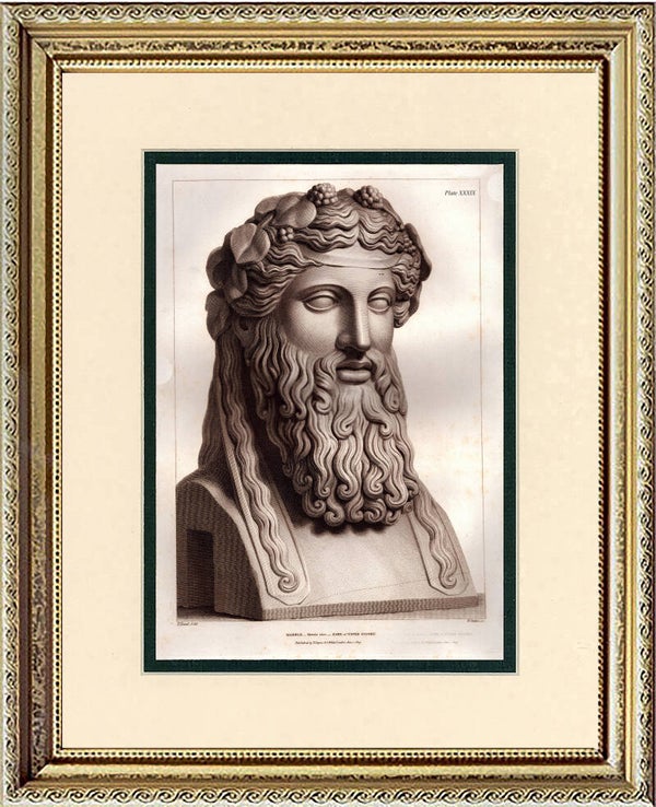 Vase Print Engraving VIII