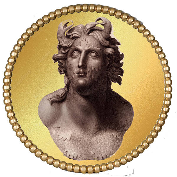 Dionysus Gold Round