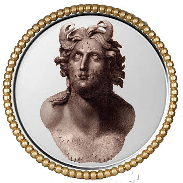 Dionysus Silver Round
