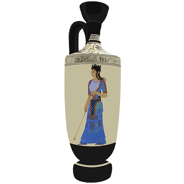 Athena and L’Afilette  Vase