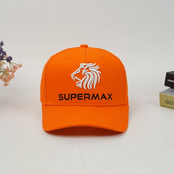 Oranje pet met Supermax met leeuw