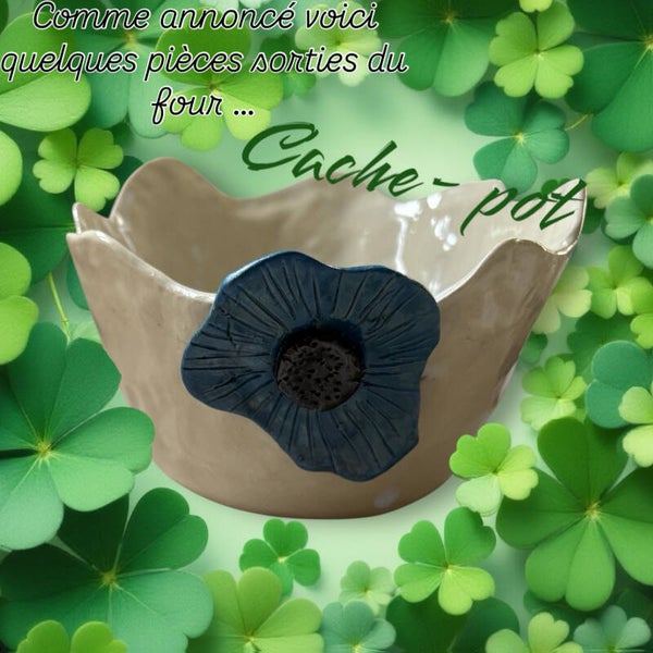 Cache pot fleur