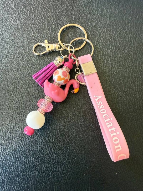 🦩 Porte-clés flamant rose tendance