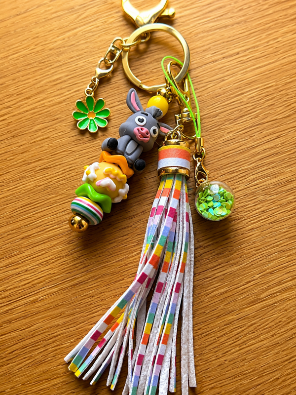 🌈 Porte-clés « Ânon Pastel Multicolore »
