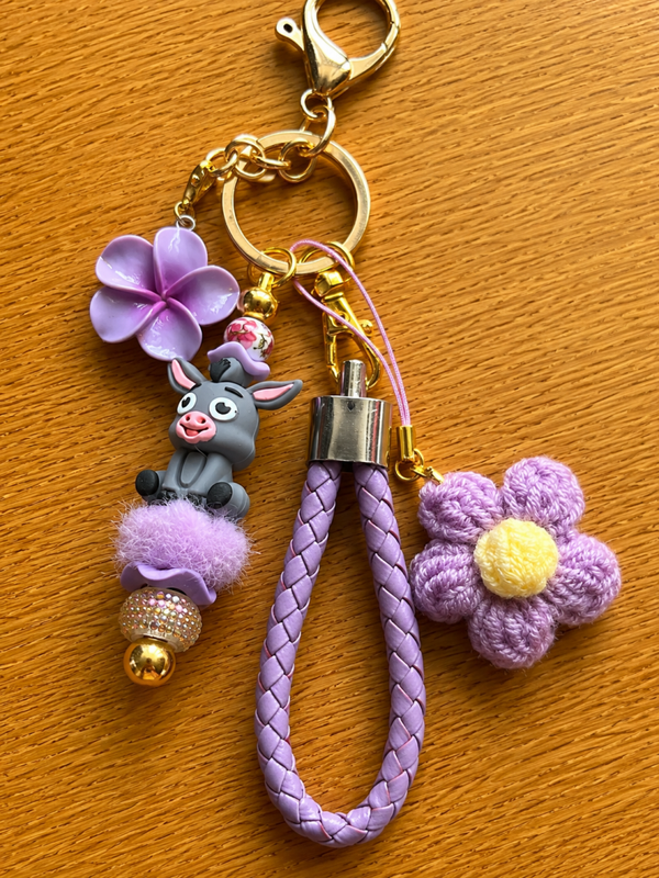 💜 Porte-clés « Ânon Lavande »