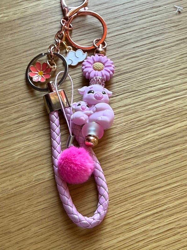 Porte-clé “Maman Cochon Love”