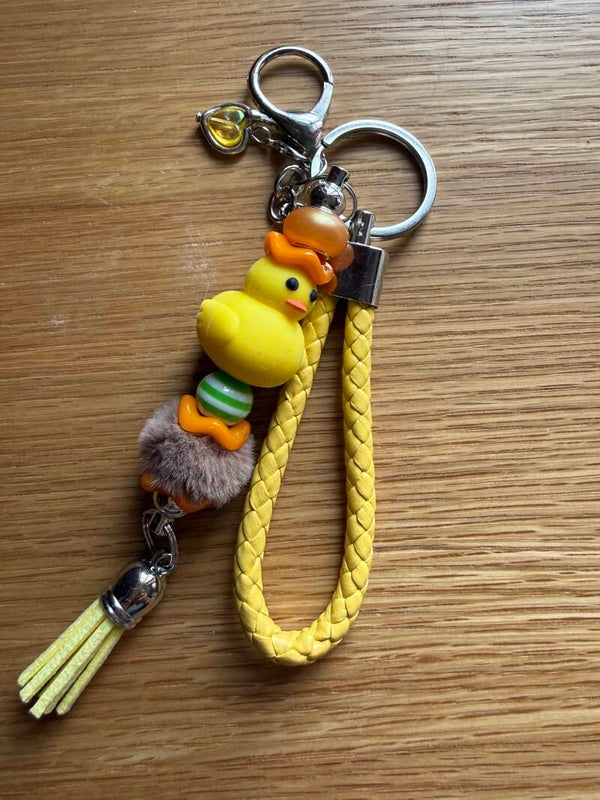 🐥 Porte-clés canard jaune