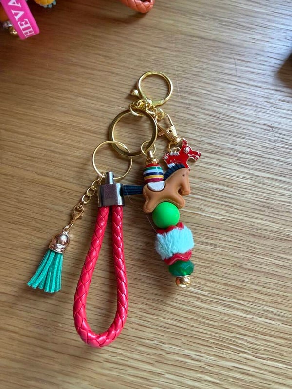 Porte-clés cheval coloré